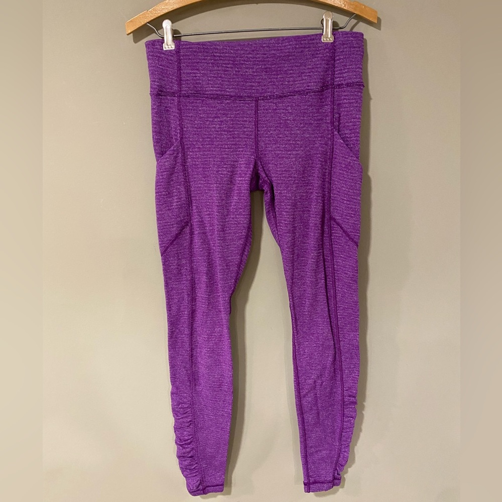 Lululemon Speed Tight IV *Rulu Heathered Herringbone Tender Violet Purple Size 8